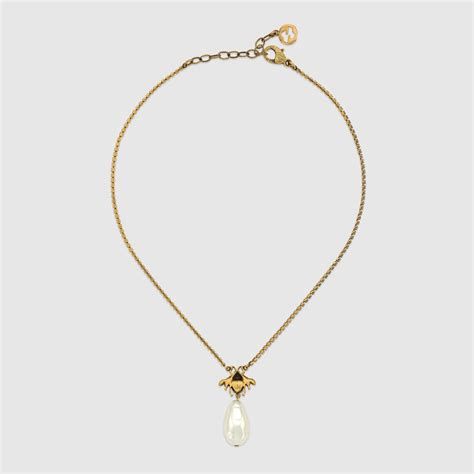 Gucci Collier abeille avec perle